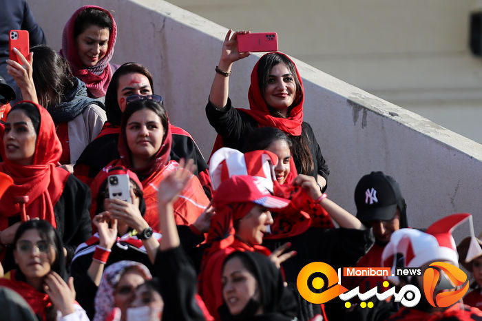 گزارش تصویری| دختران پرسپولیسی در ورزشگاه آزادی