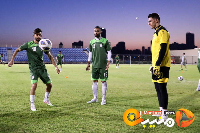 تمرین تیم ملی فوتبال ایران در ورزشگاه النجمه بحرین
