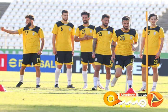 آخرین تمرین تیم ملی قبل از بازی با لبنان
