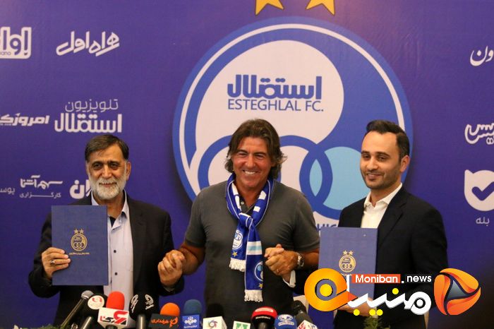 مراسم امضای قرارداد ریکاردو ساپینتو، سرمربی استقلال