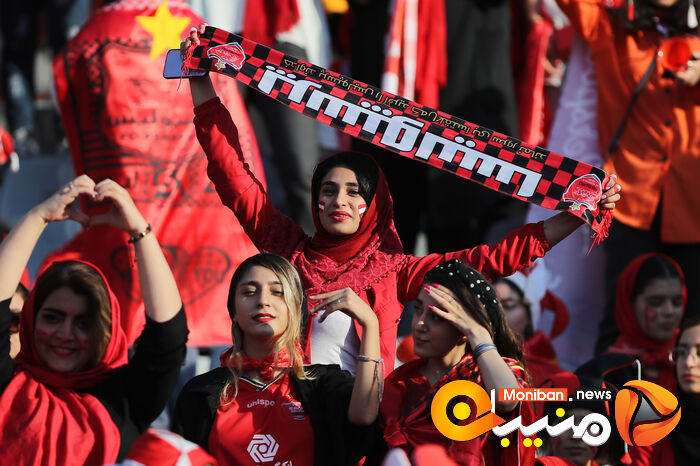 گزارش تصویری| دختران پرسپولیسی در ورزشگاه آزادی