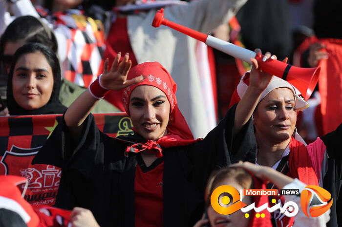 گزارش تصویری| دختران پرسپولیسی در ورزشگاه آزادی