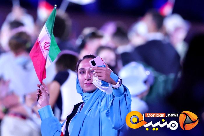 رژه کاروان ایران در المپیک Tokyo 2020