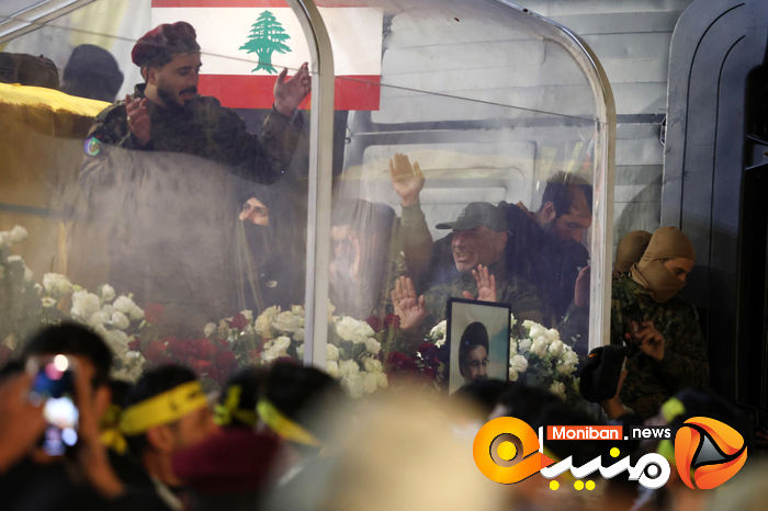 گزارش تصویری/ مراسم تشییع پیکر سیدحسن نصرالله و سیدهاشم صفی الدین