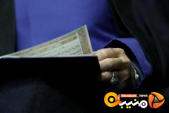 گزارش تصویری| حضور خاتمی، روحانی، خمینی و لاریجانی در مراسم ختم والده اسحاق جهانگیری