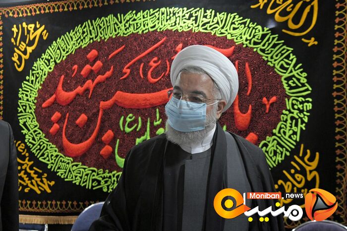 مراسم عزاداری سیدالشهدا به میزبانی حسن روحانی با حضور لاریجانی و جهانگیری