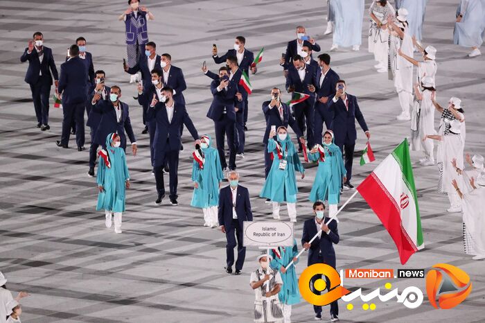 رژه کاروان ایران در المپیک Tokyo 2020