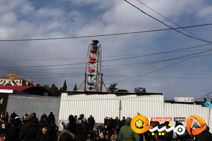 گزارش تصویری/ مراسم تشییع پیکر سیدحسن نصرالله و سیدهاشم صفی الدین