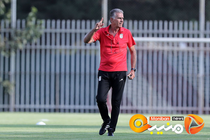 اولین تمرین تیم  ملی فوتبال با کارلوس کی روش