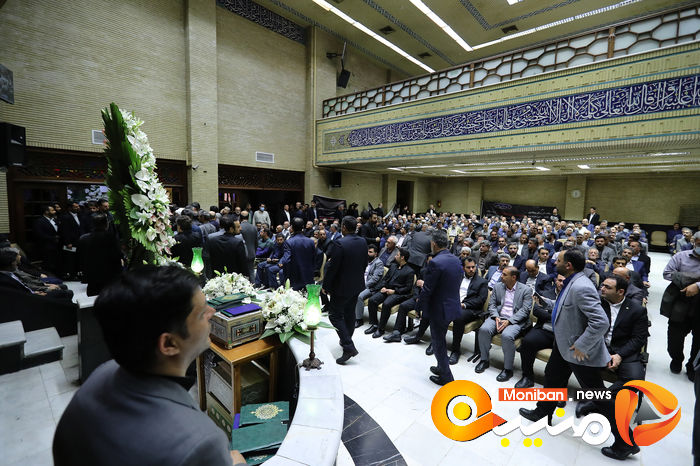 گزارش تصویری| حضور خاتمی، روحانی، خمینی و لاریجانی در مراسم ختم والده اسحاق جهانگیری