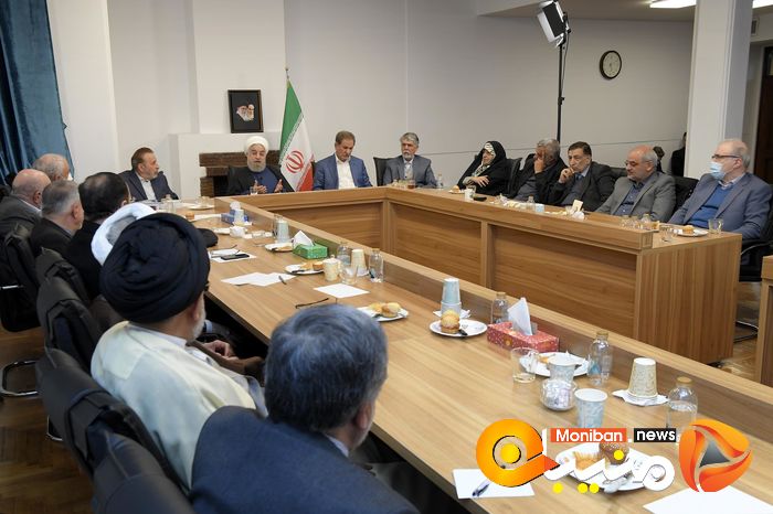 دیدار حسن روحانی با وزرای سابق