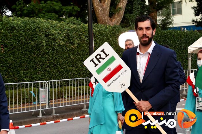 رژه کاروان ایران در المپیک Tokyo 2020