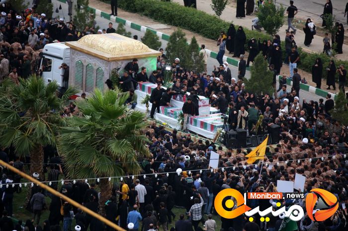 گزارش تصویری| تشییع پیکر رئیسی و همراهانش در قم