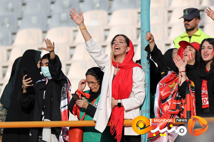 گزارش تصویری| دختران پرسپولیسی در ورزشگاه آزادی