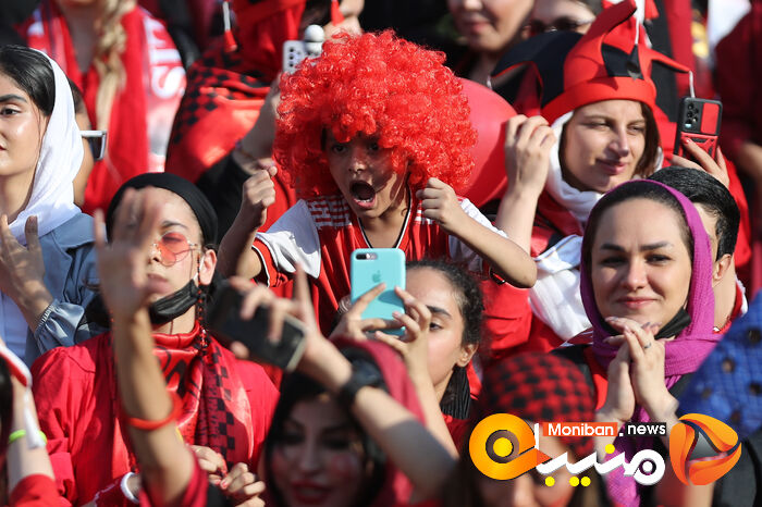 گزارش تصویری| دختران پرسپولیسی در ورزشگاه آزادی