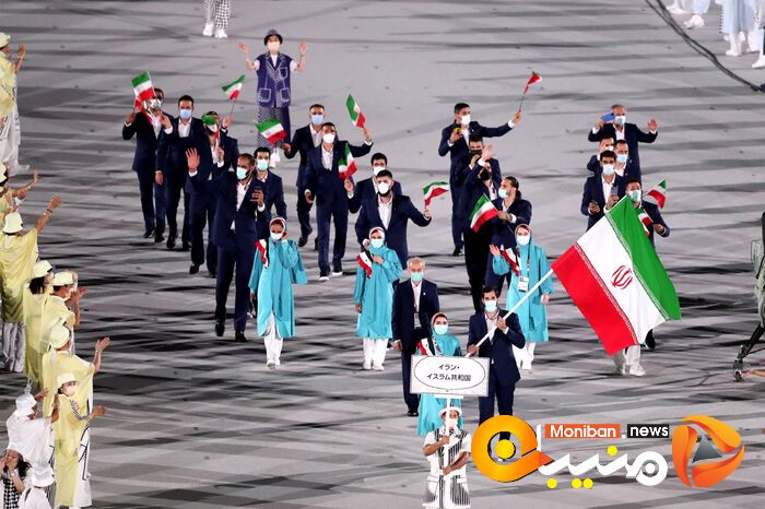 رژه کاروان ایران در المپیک Tokyo 2020