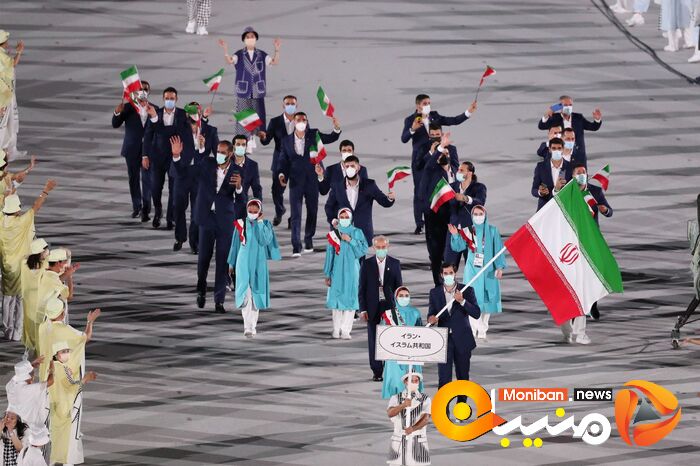 رژه کاروان ایران در المپیک Tokyo 2020