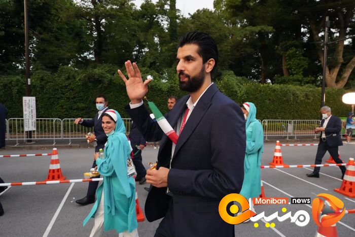 رژه کاروان ایران در المپیک Tokyo 2020