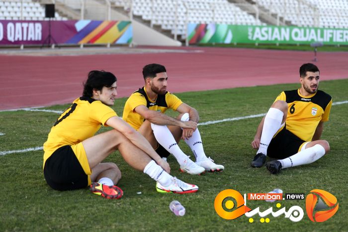 آخرین تمرین تیم ملی قبل از بازی با لبنان