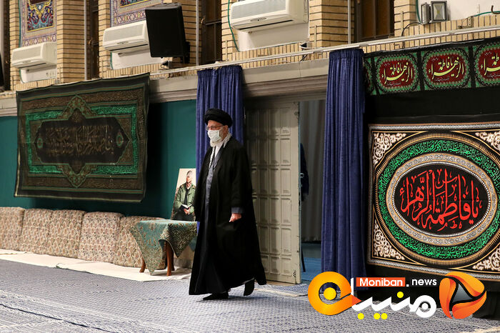مراسم عزاداری ایام فاطمیه در حسینیه امام خمینی (ره) با حضور رهبر معظم انقلاب