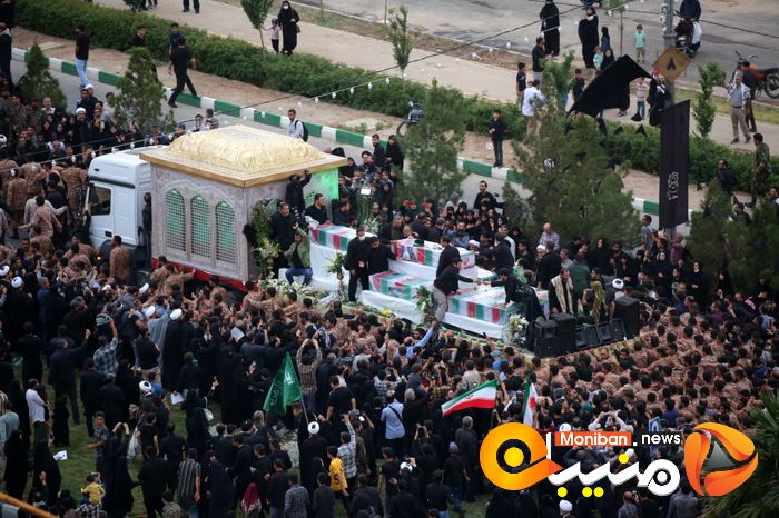 گزارش تصویری| تشییع پیکر رئیسی و همراهانش در قم