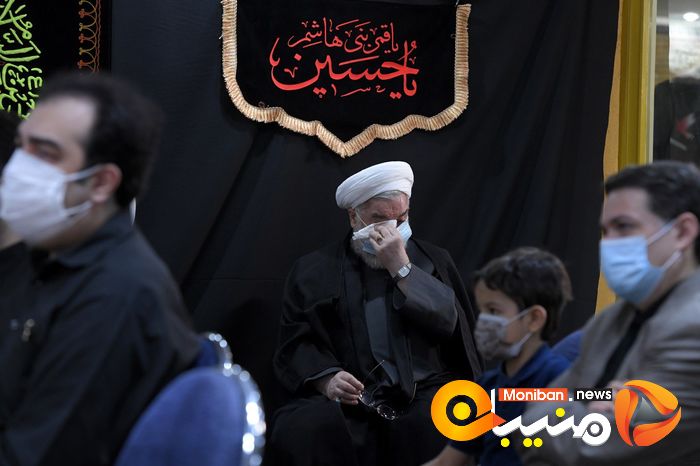 مراسم عزاداری سیدالشهدا به میزبانی حسن روحانی با حضور لاریجانی و جهانگیری
