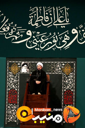 مراسم عزاداری ایام فاطمیه در حسینیه امام خمینی (ره) با حضور رهبر معظم انقلاب