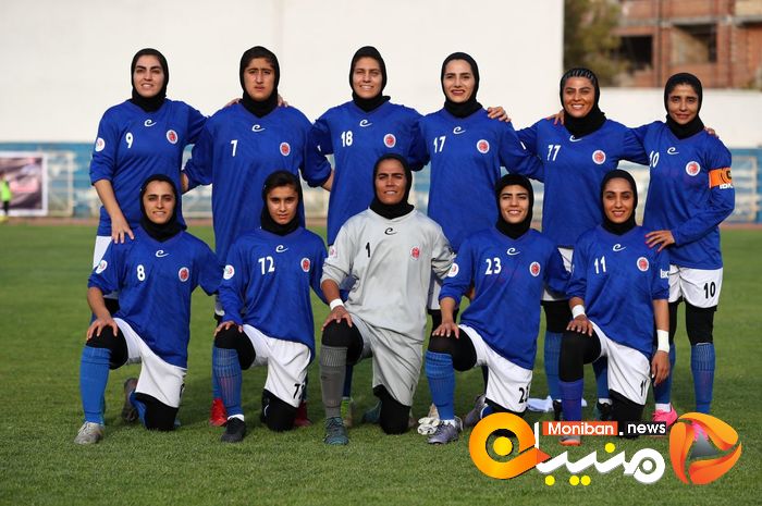 جشن قهرمانی تیم خاتون بم قهرمان رقابت های لیگ فوتبال بانوان