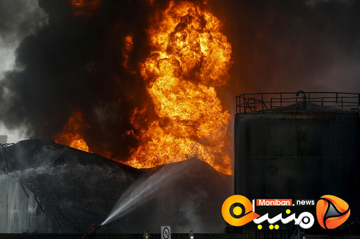 وضعیت پالایشگاه تهران بعد از ۱۸ ساعت حریق