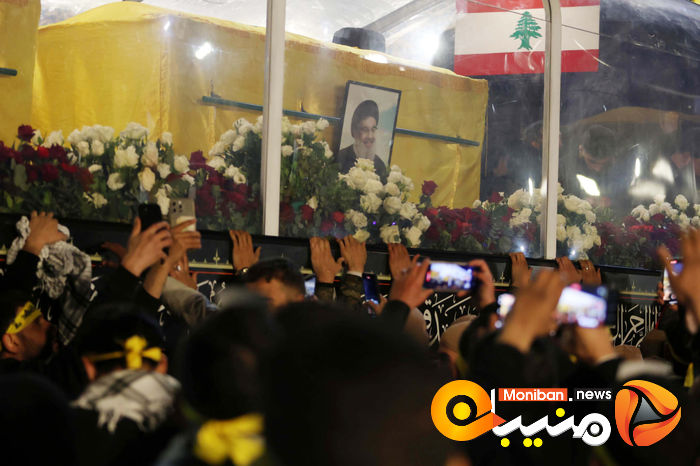 گزارش تصویری/ مراسم تشییع پیکر سیدحسن نصرالله و سیدهاشم صفی الدین
