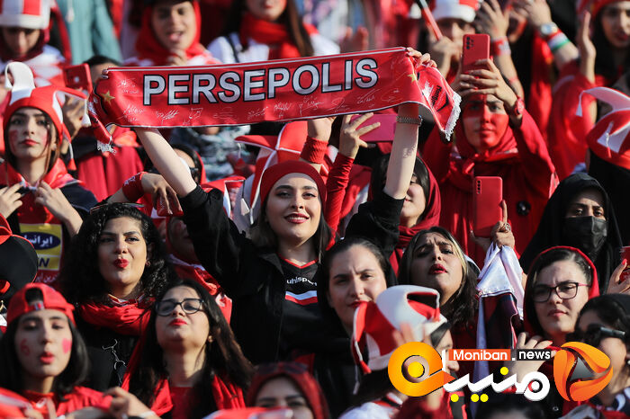 گزارش تصویری| دختران پرسپولیسی در ورزشگاه آزادی
