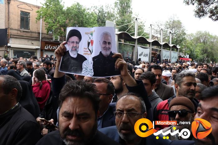 گزارش تصویری| تشییع پیکر رئیسی، آل هاشم و همراهانشان در تبریز