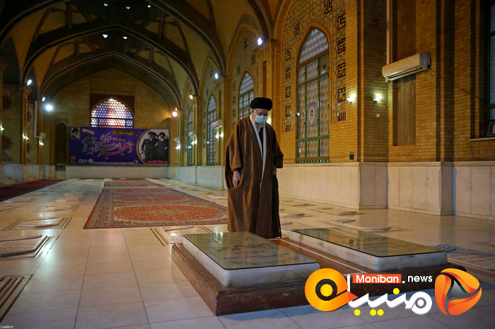 حضور رهبری در مرقد امام خمینی و مزار شهدا
