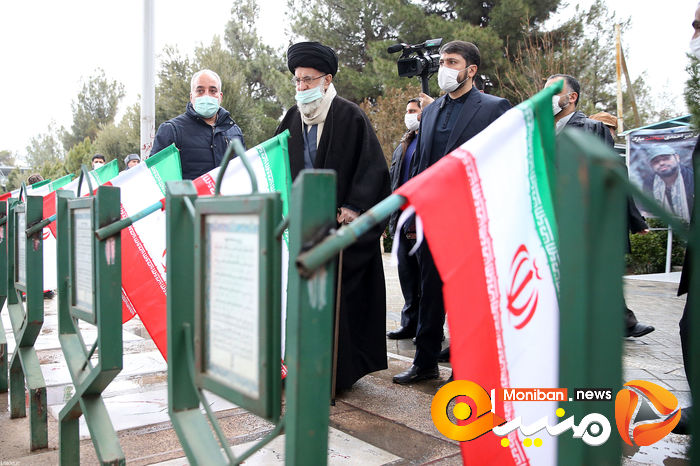 گزارش تصویری| حضور رهبر انقلاب بر مزار شهدا