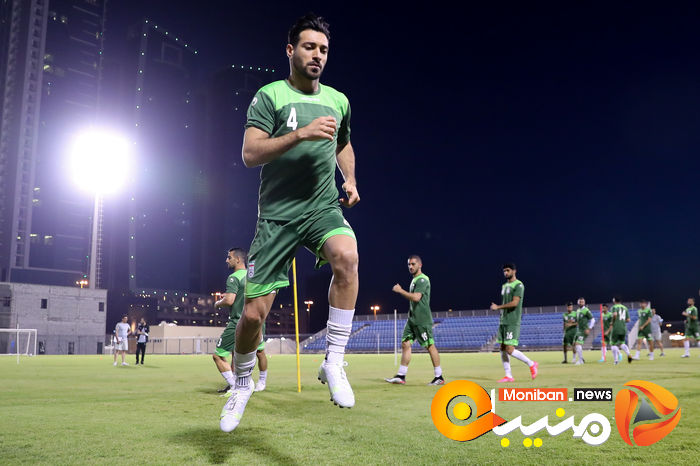 تمرین تیم ملی فوتبال ایران در ورزشگاه النجمه بحرین