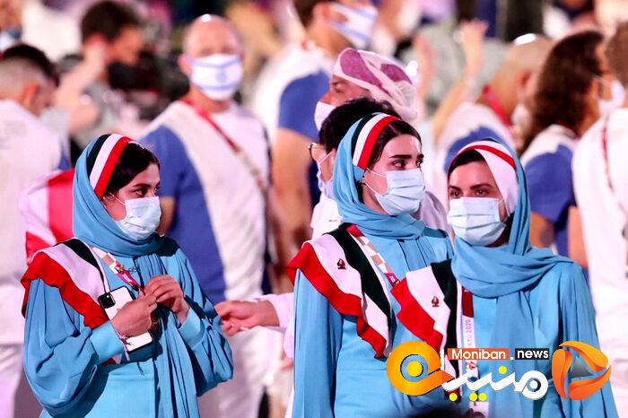 رژه کاروان ایران در المپیک Tokyo 2020