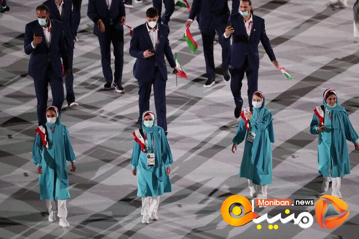 رژه کاروان ایران در المپیک Tokyo 2020
