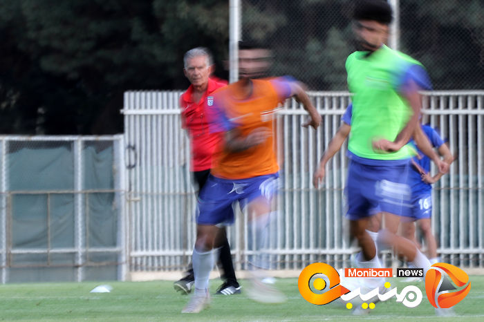 اولین تمرین تیم  ملی فوتبال با کارلوس کی روش
