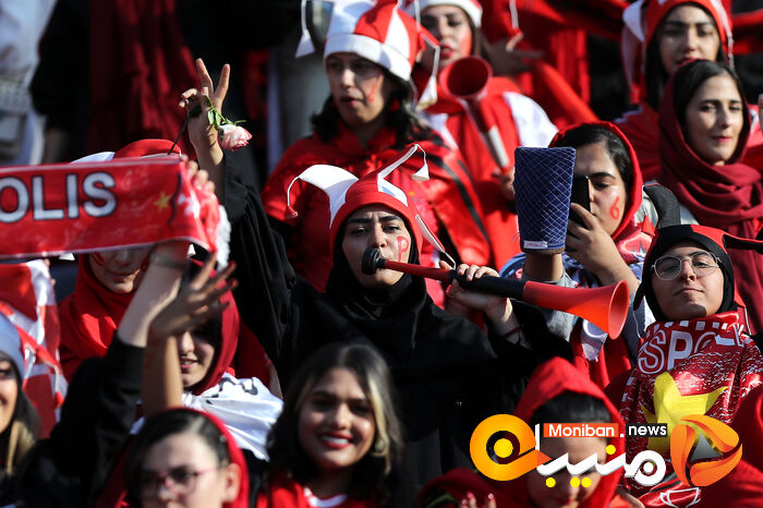 گزارش تصویری| دختران پرسپولیسی در ورزشگاه آزادی