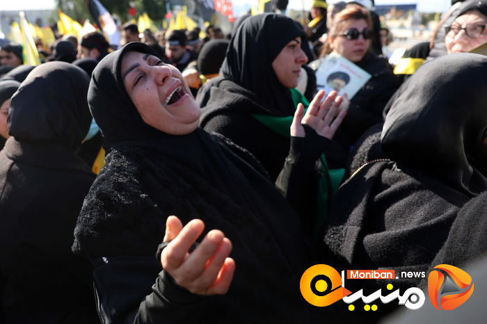 گزارش تصویری/ مراسم تشییع پیکر سیدحسن نصرالله و سیدهاشم صفی الدین