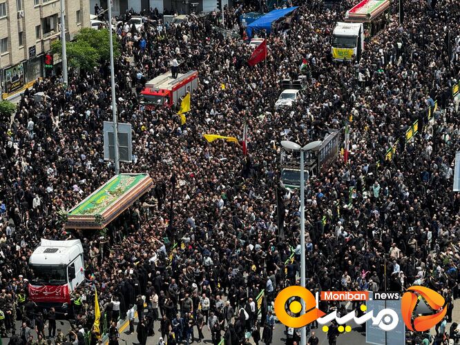 گزارش تصویری| تشییع پیکر رئیسی و همراهانش در تهران