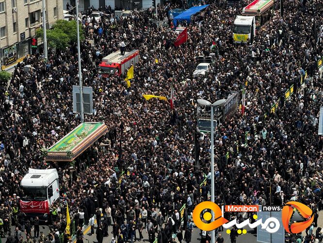 گزارش تصویری| تشییع پیکر رئیسی و همراهانش در تهران