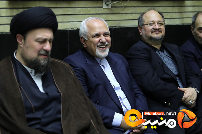 گزارش تصویری| حضور خاتمی، روحانی، خمینی و لاریجانی در مراسم ختم والده اسحاق جهانگیری