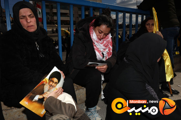 گزارش تصویری/ مراسم تشییع پیکر سیدحسن نصرالله و سیدهاشم صفی الدین