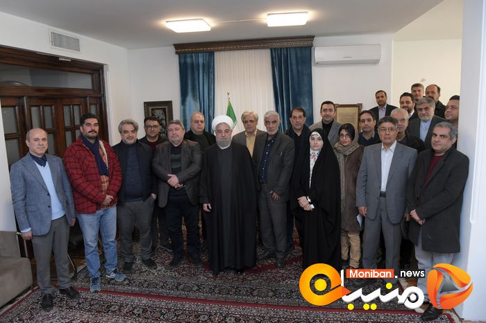 گزارش تصویری| دیدار جنعی از روزنامه نگاران با حسن روحانی