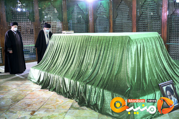 گزارش تصویری| حضور رهبر انقلاب بر مزار شهدا