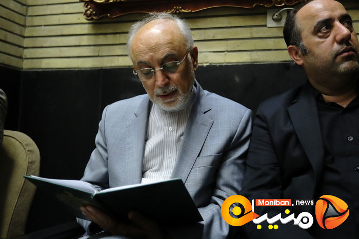 گزارش تصویری| حضور خاتمی، روحانی، خمینی و لاریجانی در مراسم ختم والده اسحاق جهانگیری