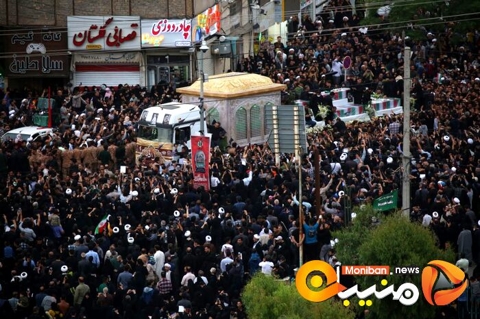 گزارش تصویری| تشییع پیکر رئیسی و همراهانش در قم