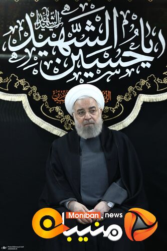 مراسم عزاداری سیدالشهدا (ع) در دفتر حسن روحانی