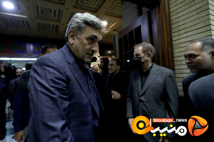 گزارش تصویری| حضور خاتمی، روحانی، خمینی و لاریجانی در مراسم ختم والده اسحاق جهانگیری